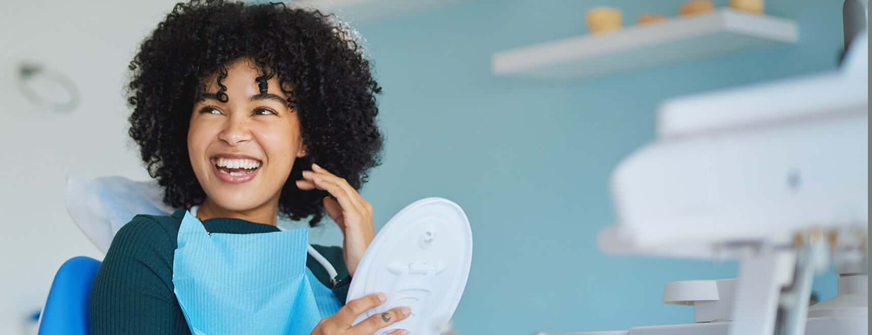 young woman at the dentist
