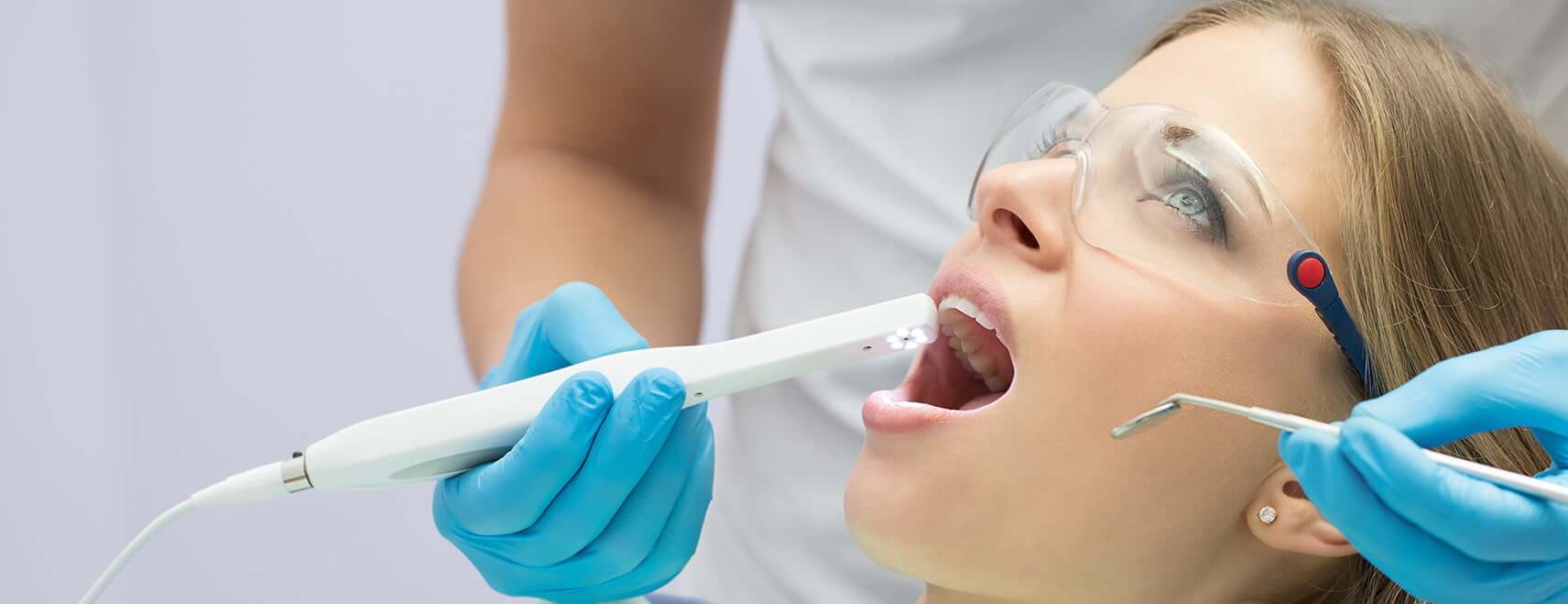 woman at the dentist