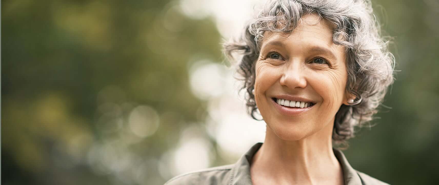 senior woman smiling
