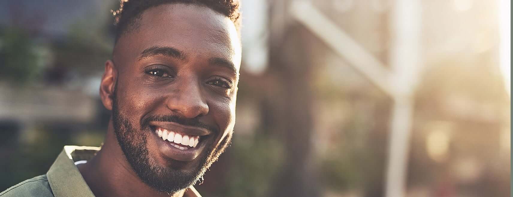 man smiling