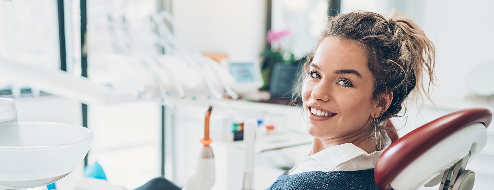 woman at dental office