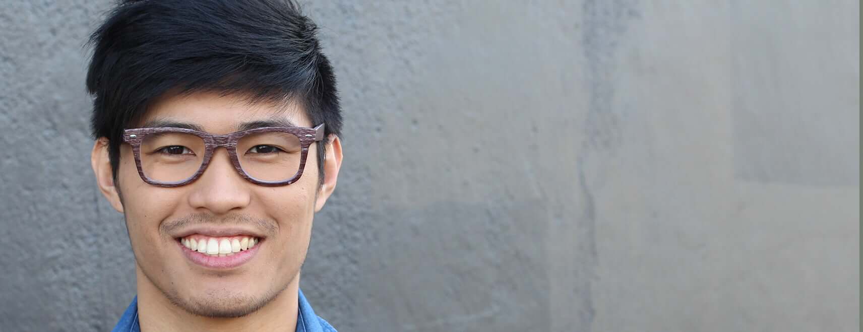 young man smiling